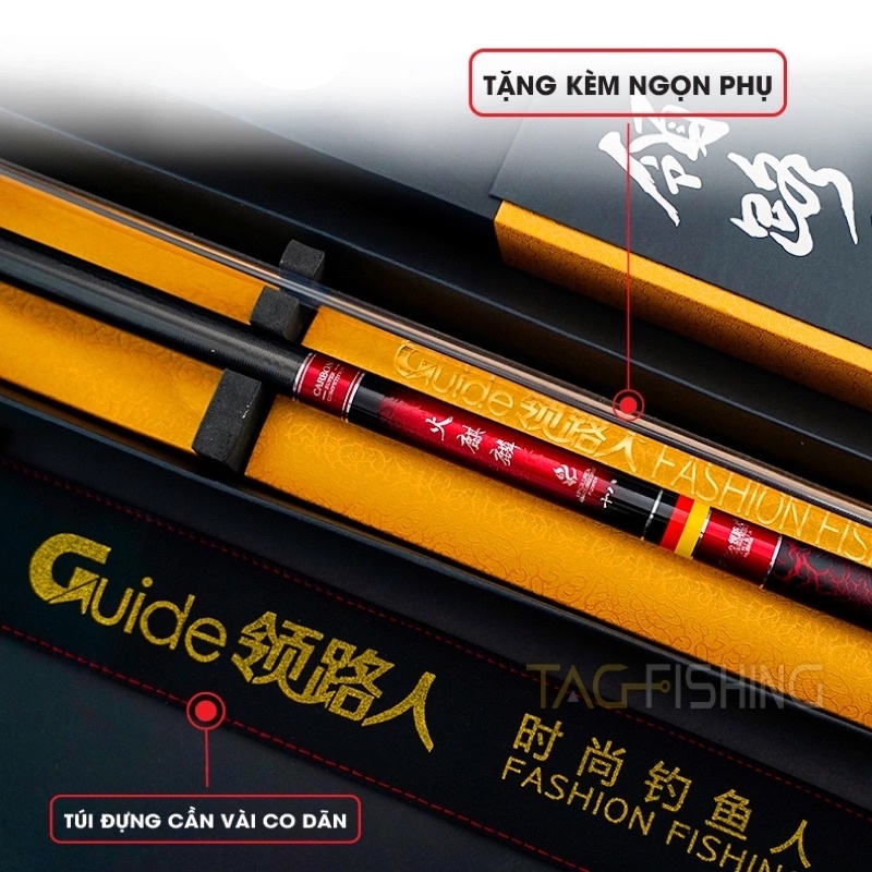 Cần Câu Đài GUIDE Kỳ Lân Lửa Săn Hàng 5H - Chính Hãng