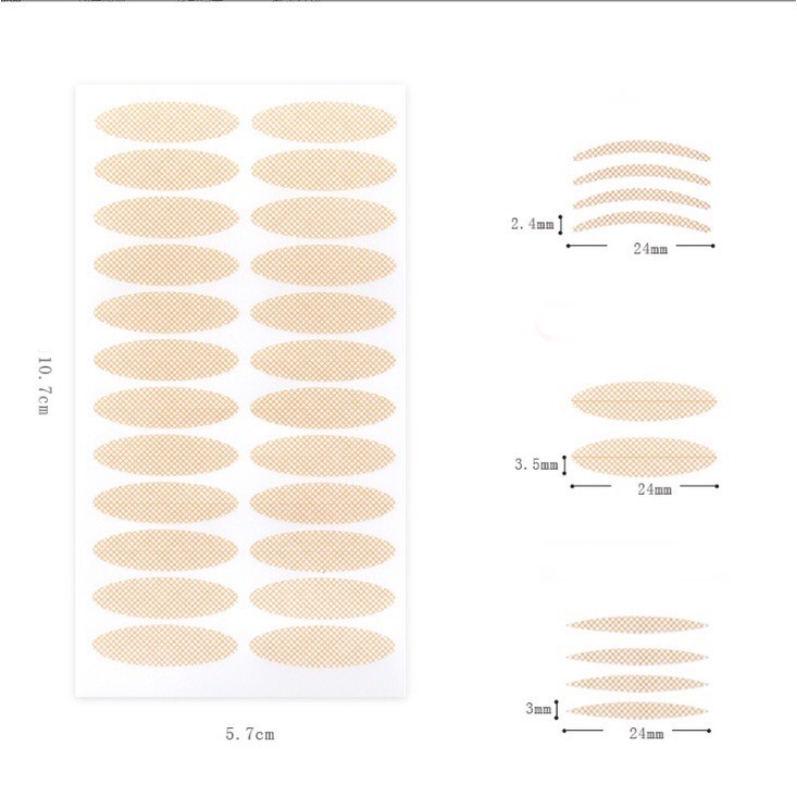 Miếng Dán Kích Mí Vân Lưới Tự Nhiên Không Lộ Thoáng Khí Lâu  Tạo 2 Mí-Miếng dán kích mí bảo bối  giúp các cô nàng 1 mí
