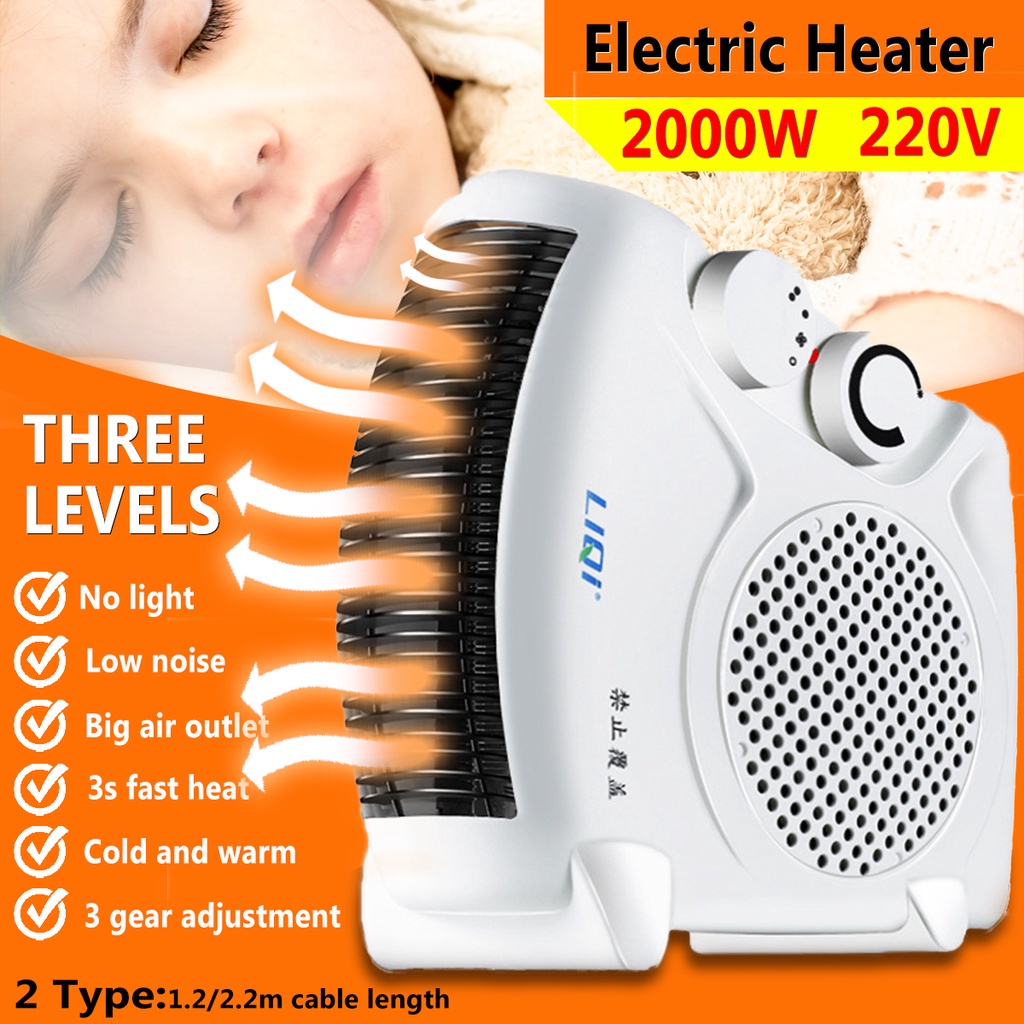 Quạt Điện Làm Ấm Không Khí 2000w Để Bàn