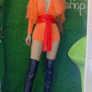 Jump ngắn tay dài phối voan