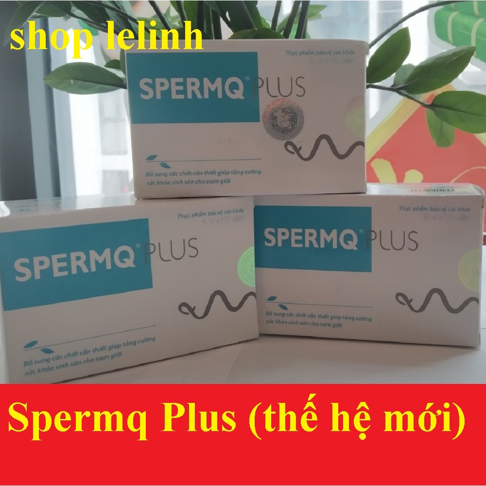 SPERMQ PLUS hộp 60 viên uống hỗ trợ sinh sản nam giới [sperm Q thế hệ mới]