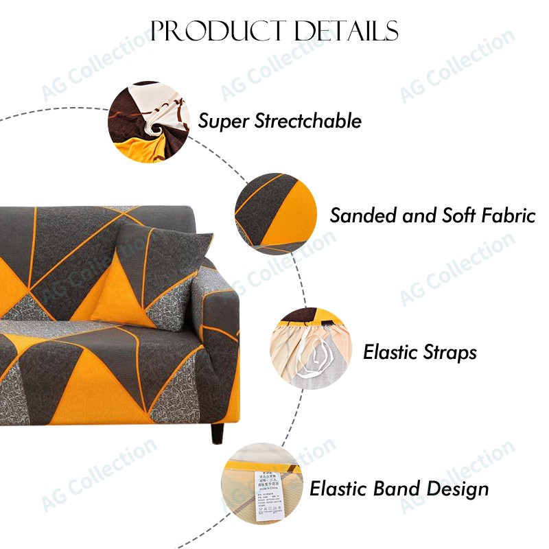 Vỏ bọc ghế sofa nhiều họa tiết xinh xắn dễ thương