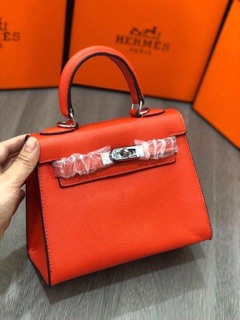 Túi HM size 20 dáng Cao tag Bạc