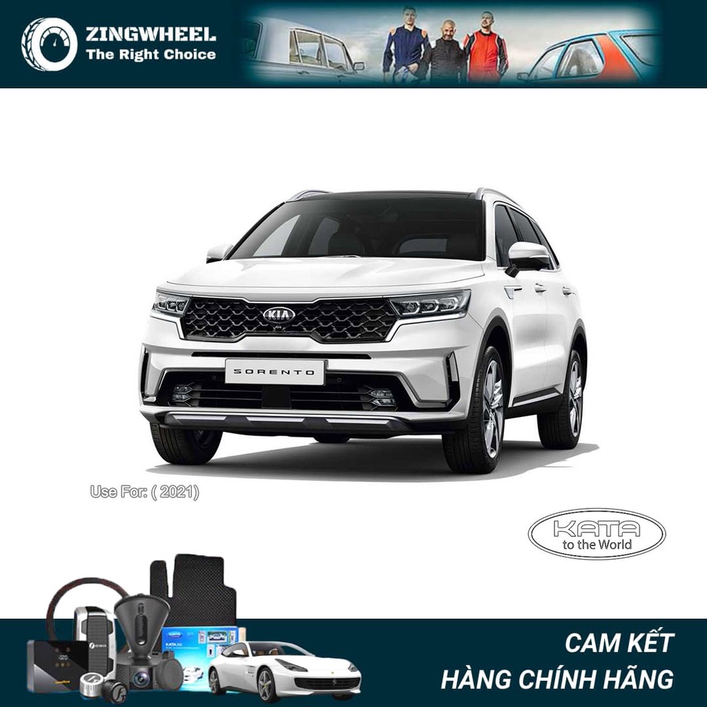 Thảm lót sàn ô tô KATA cao cấp cho xe Kia Sorento (2021-2022) - Không mùi, an toàn, dễ vệ sinh