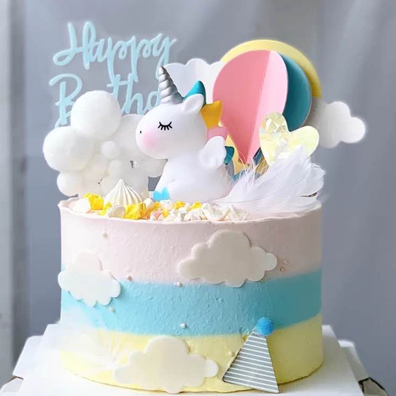 Phụ Kiện Trang Trí Bánh Kem Hình Kỳ Lân Dễ Thương