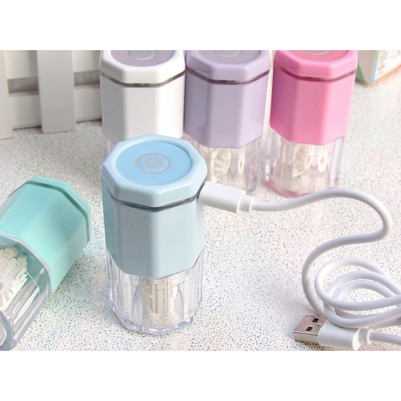 Máy Rung Làm Sạch Kính Áp Tròng Tự Động Sạc USB Nhanh Mang Đi Du Lịch Tiện Lợi