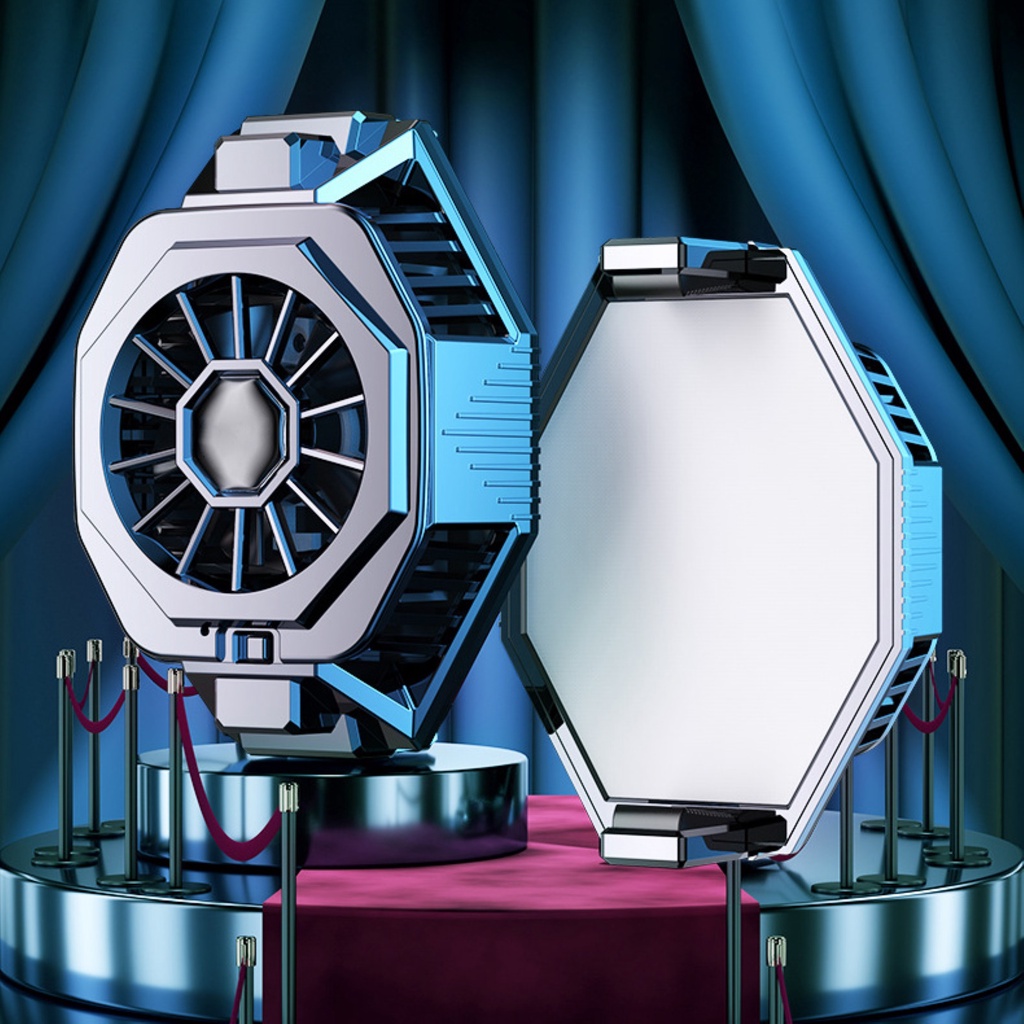 Quạt Tản Nhiệt Nhanh Bán Dẫn 5 Cánh Xoay Được Có Thể Thu Gọn Cho Chơi Game Trên Điện Thoại