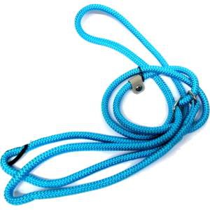 TRUSTIE  DOG LEASH ADJUSTABLE LOOP - ROPE (BLUE) (SMALL)