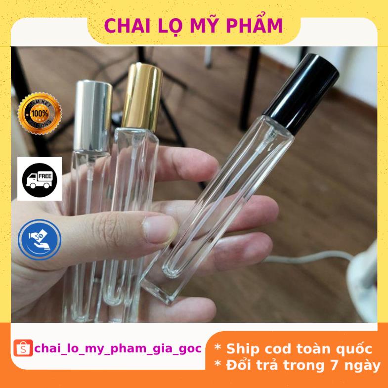 Lọ Chiết Nước Hoa ❤ GIÁ TỐT NHẤT ❤ Chai lọ chiết nước hoa 10ml Cao dày đựng dầu thơm , phụ kiện du lịch