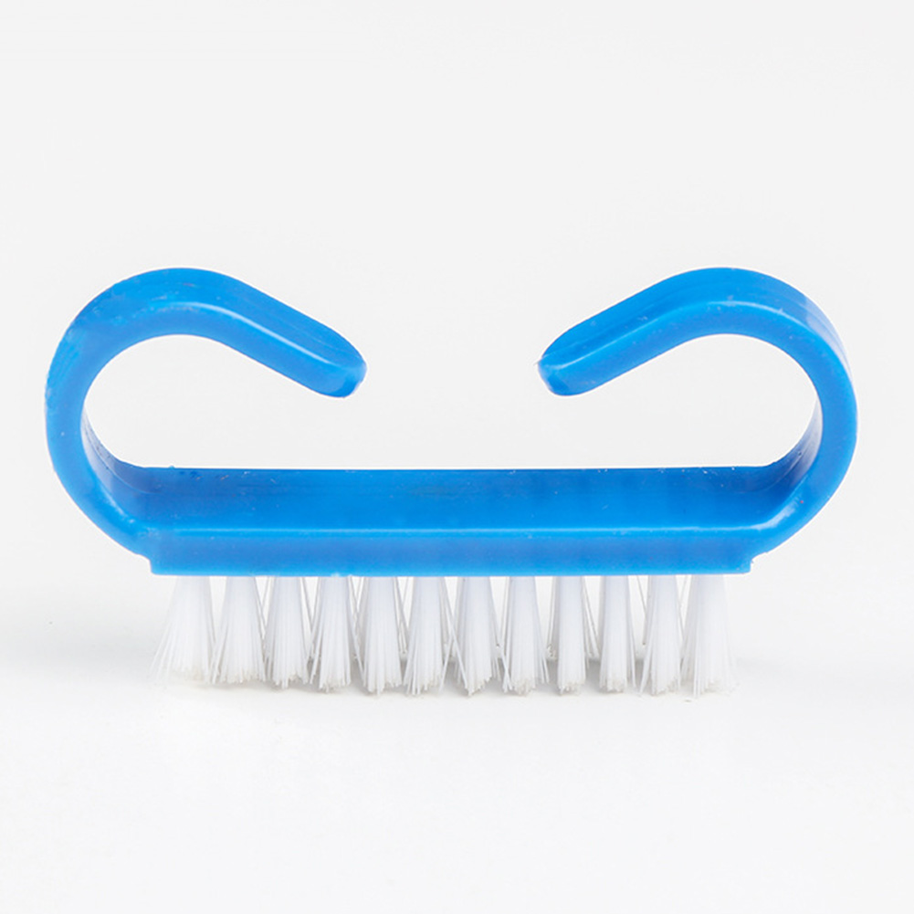 [Hàng mới về] Bàn Chải Làm Sạch Móng Tay Hình Chiếc Sừng Bằng Nhựa Tiện Dụng