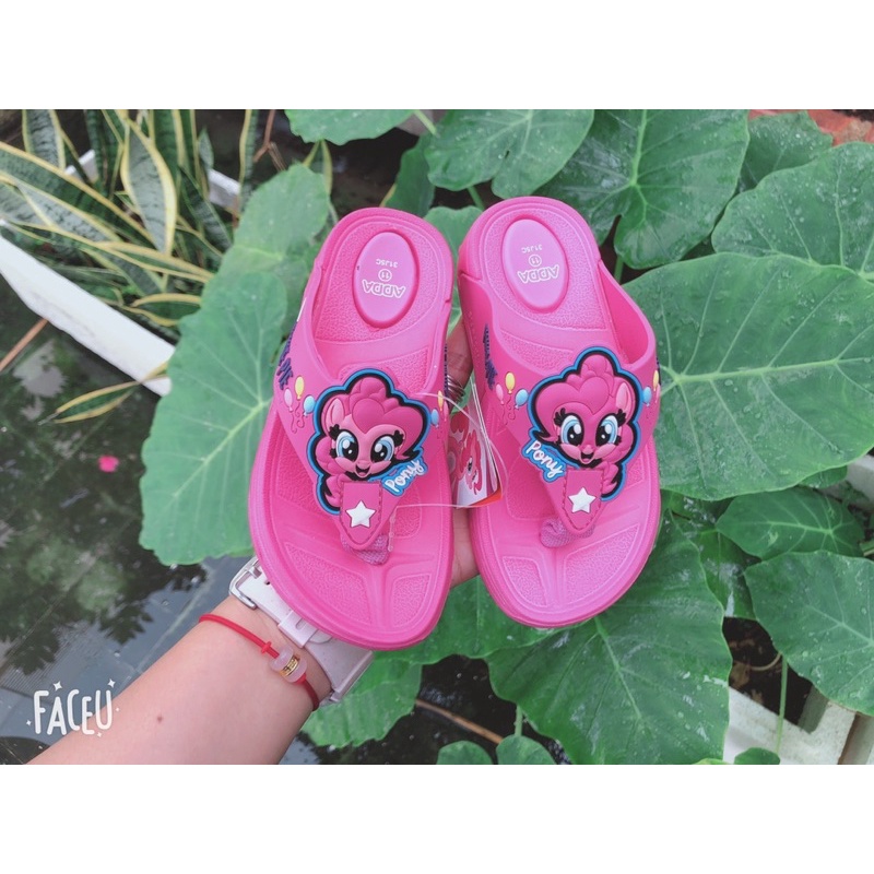 💦Mưa nắng☀️Dép bé gái hình Pony mã mới nhất