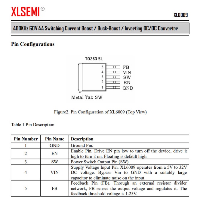 Linh kiện XL6009