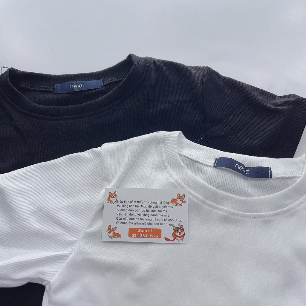 Áo croptop ôm chất thun gân, cổ tròn cột dây hai bên- A094