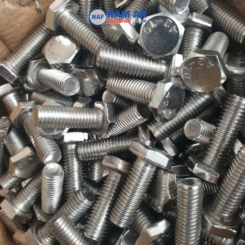 50 con Bu lông inox 304 M6, M8, M10, bulong lục giác inox 304, chiều dài 20, 25, 30, 40mm