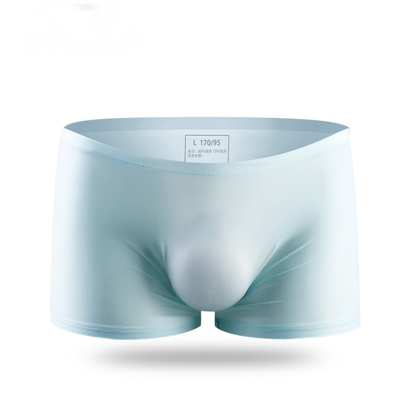 Quần lót boxer 3D bằng thun lạnh siêu mỏng thoáng khí thoải mái co giãn thời trang hè cho nam 138