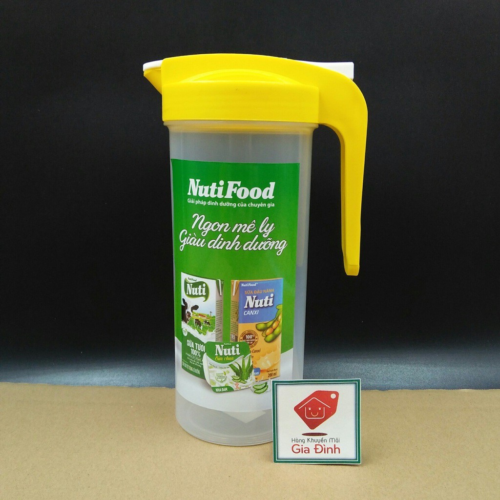 Bộ 1 bình 4 ly nhựa Nutifood - Hàng khuyến mãi từ sữa Nutifood