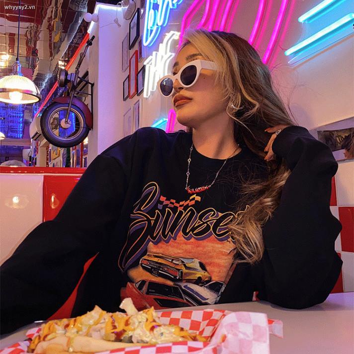 Áo Sweater Cổ Tròn Phong Cách Hip Hop Âu Mỹ Thời Trang Xuân Thu Cho Nữ | BigBuy360 - bigbuy360.vn