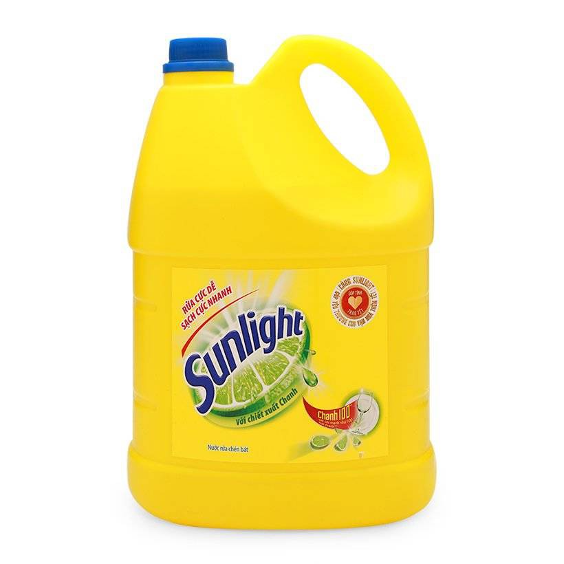 Nước rửa chén Sunlight ( hương chanh ) - Can 3.8kg