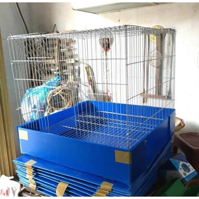 Lồng gà chọi 1mx1mx80 + khay nhựa combo