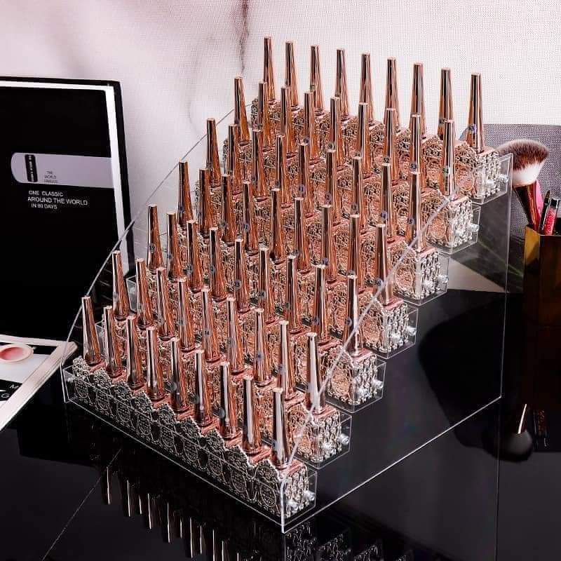 Kệ Nhiều Tầng Đựng Mực Xăm Kệ Nhựa Nhiều Tầng Đựng Đồ Nail Mi - Kệ sơn mica trưng bày nước sơn