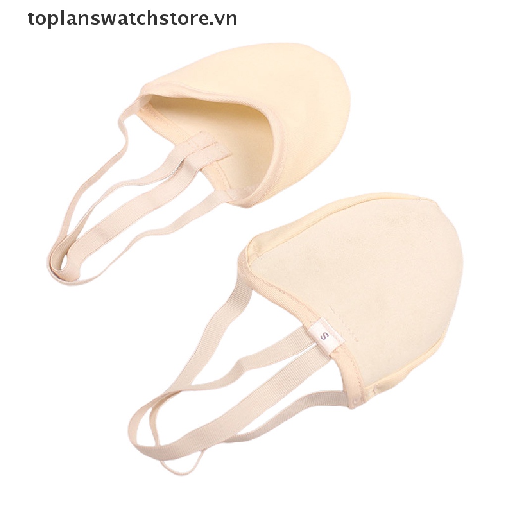 Toplanswatchstore Giày Thể Thao Da Heo Tập Gym Nửa Đế Dài Màu Be