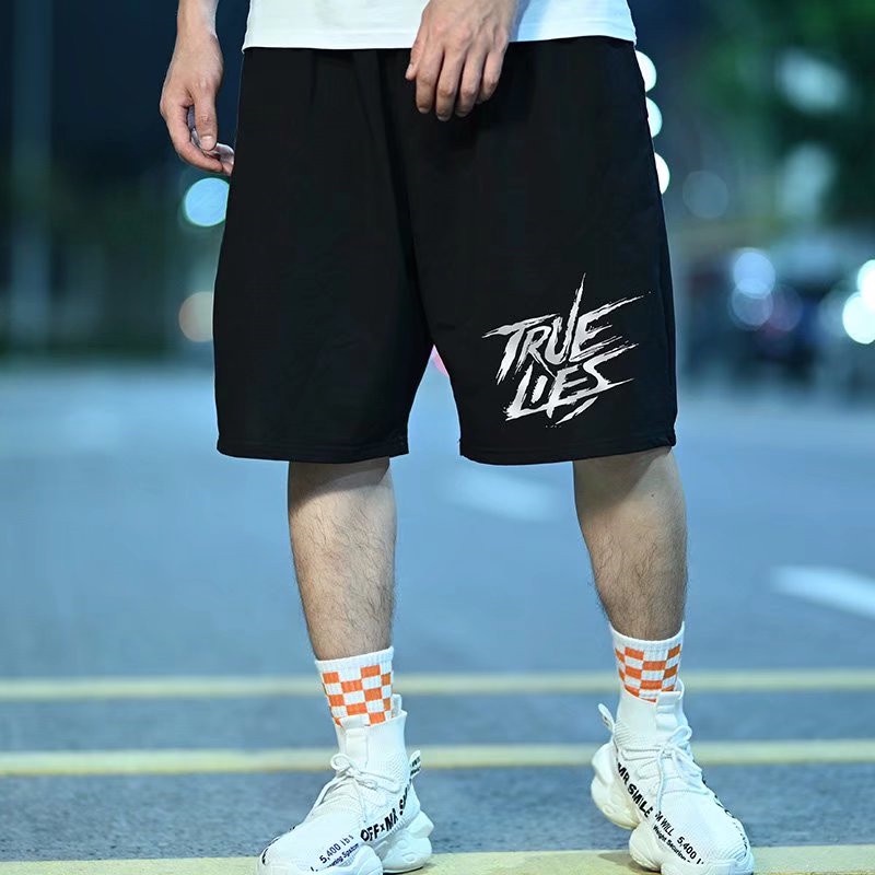 Quần Short Thể Thao Dáng Rộng In Họa Tiết Hoạt Hình Phong Cách Hàn Quốc Size M-8XL Thời Trang Cho Nam