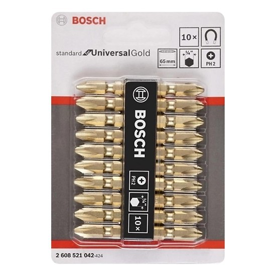 Đầu vặn vít ngắn Bosch PH2-65mm - 2608521042