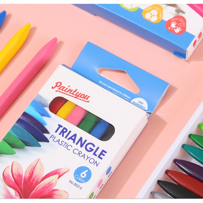 Bộ 24 bút màu sáp hữu cơ không dây bẩn cho bé tập tô, tập vẽ  - Cao Cấp Tự Nhiên An Toàn cho bé - Benzkisd