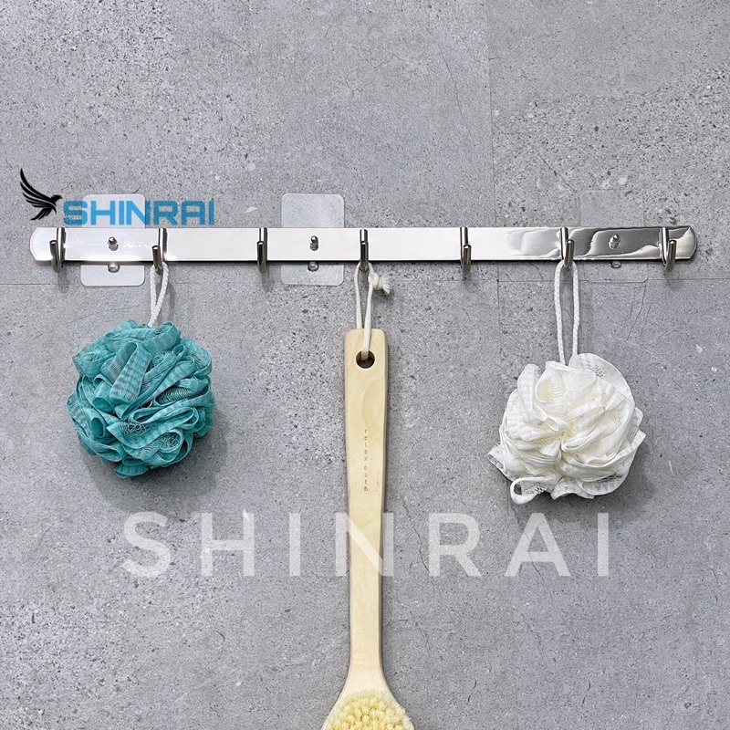 ( Dán Tường ) Móc Treo Đồ Sau Cửa , Bếp , Móc Treo Quần Áo Nhà Tắm INOX SUS304 MT7 SHINRAI