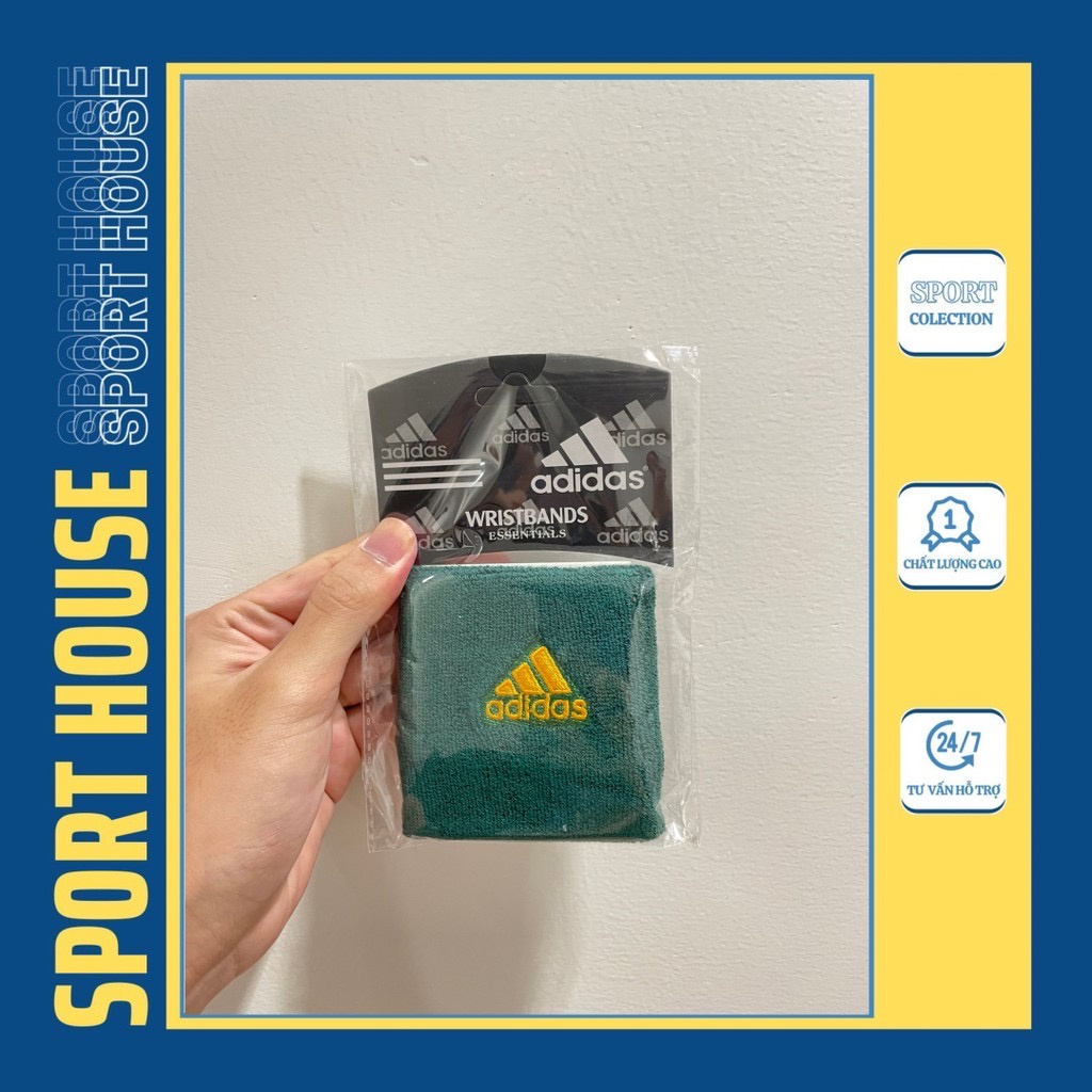 Băng đô cổ tay thể thao Wristband Adidas, băng cổ tay thấm hút mồ hôi
