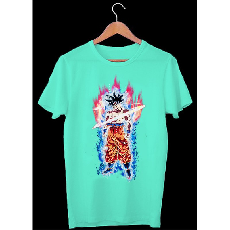 Áo thun Unisex Cotton - Goku lửa băng