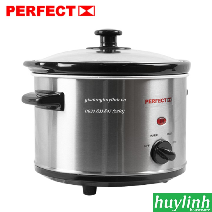 [Mã 151ELSALE hoàn 7% đơn 300K] Nồi nấu cháo chậm Perfect PF-S09 - 2.5 lít