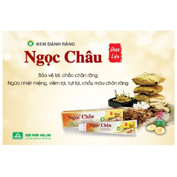 ✅ (CHÍNH HÃNG) Kem Đánh Răng Dược Liệu Ngọc Châu 100gr