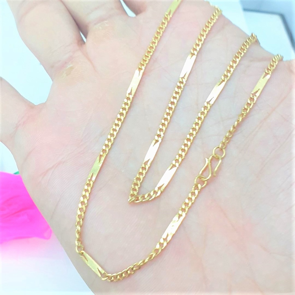 (Có Ký Hiệu-Dùng Như Vàng) Dây Chuyền Nữ Chữ Nờ Đơn Giản-Dùng lâu dài tắm rửa thoải mái không phai không kiêng mồ hôi