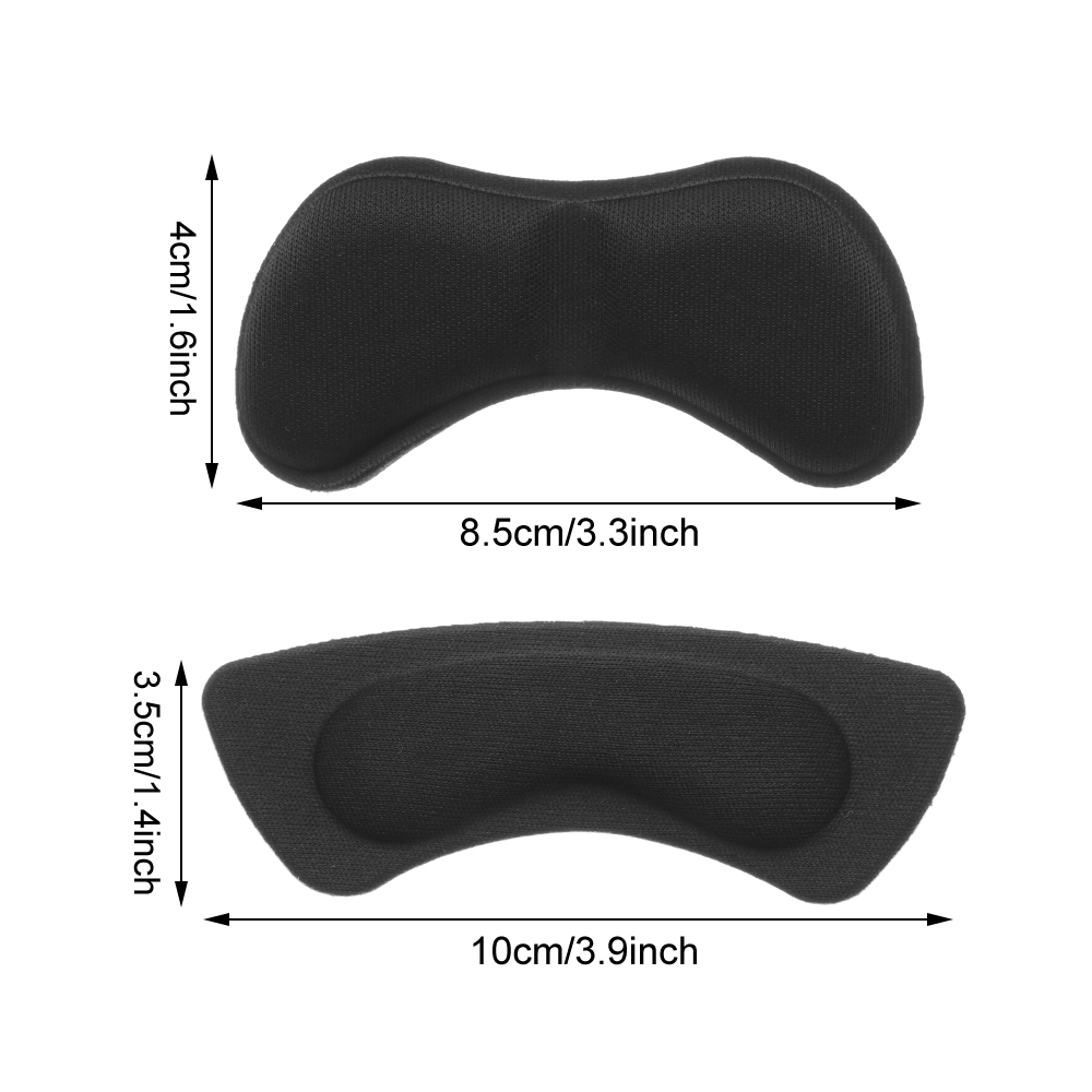 ❤LANSEL❤ 2 Pairs Reusable Heel Cushions Anti-slip Heel Liner Protector High Heel Shoe Pads Foot Care Protector Self-Adhesive Heel Pain Relief Men &amp; Women Heel Shoe Insoles