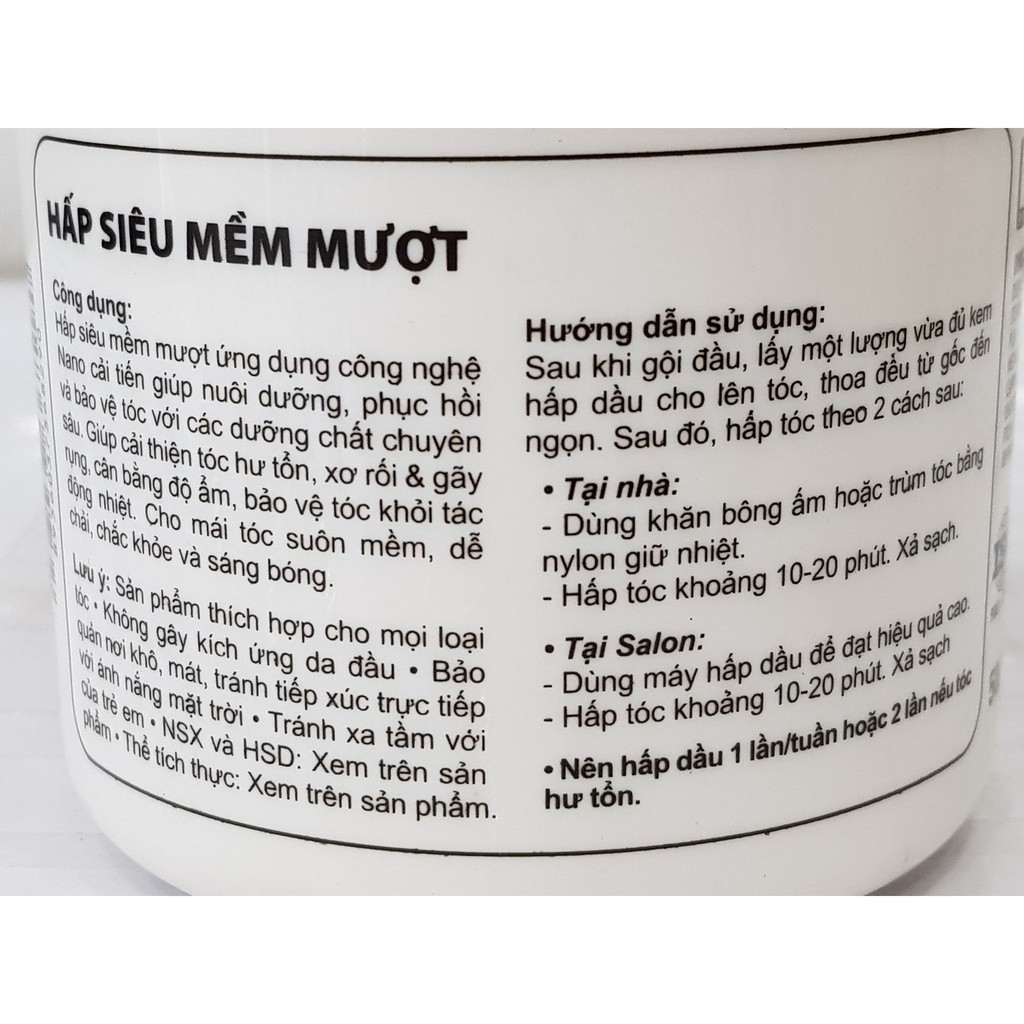 Hấp Dầu Siêu Mềm Mượt Lavox Deep Smoothing Hair Mask 500ml