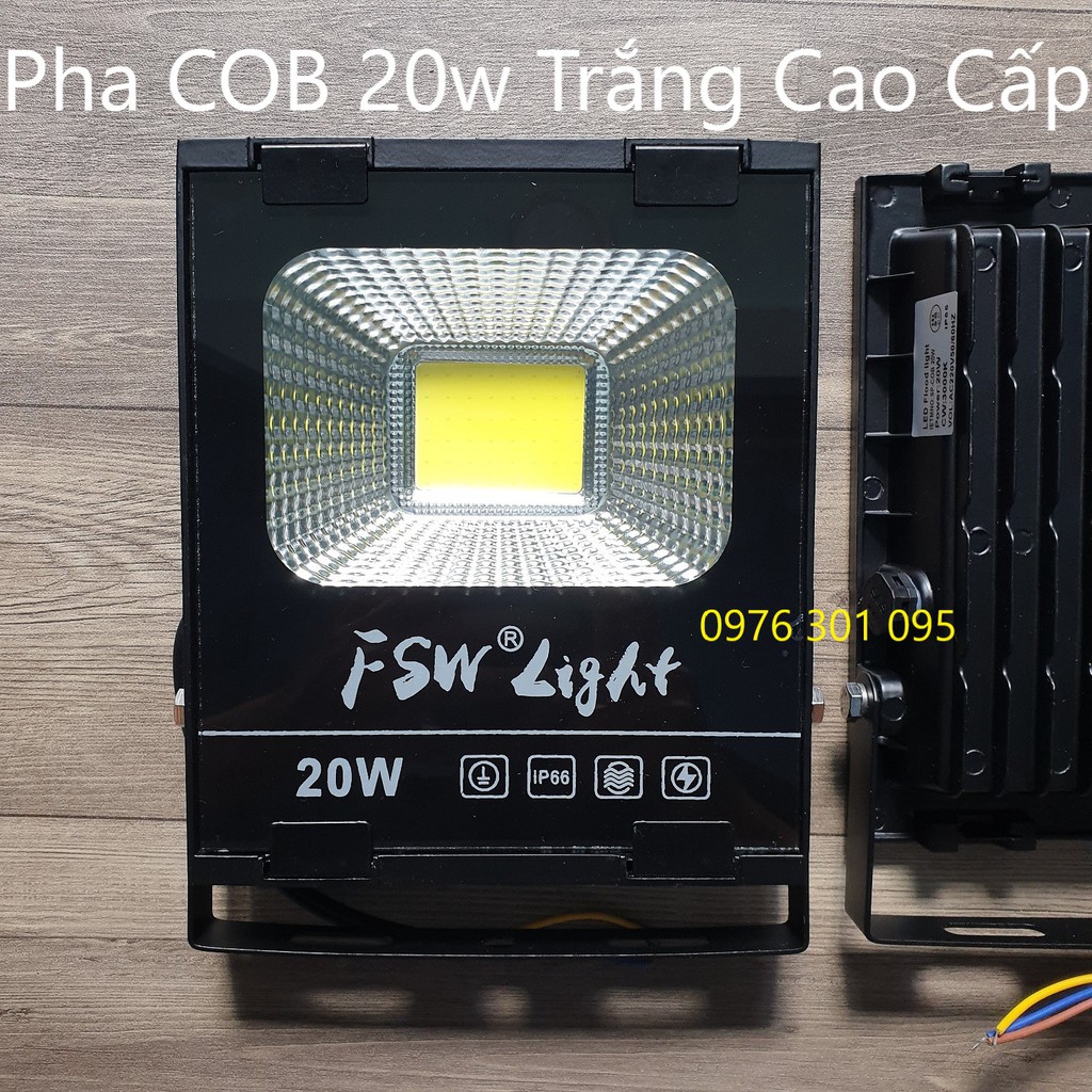 [FSW] Đèn Pha Led 20w thiếu wat và đủ wat