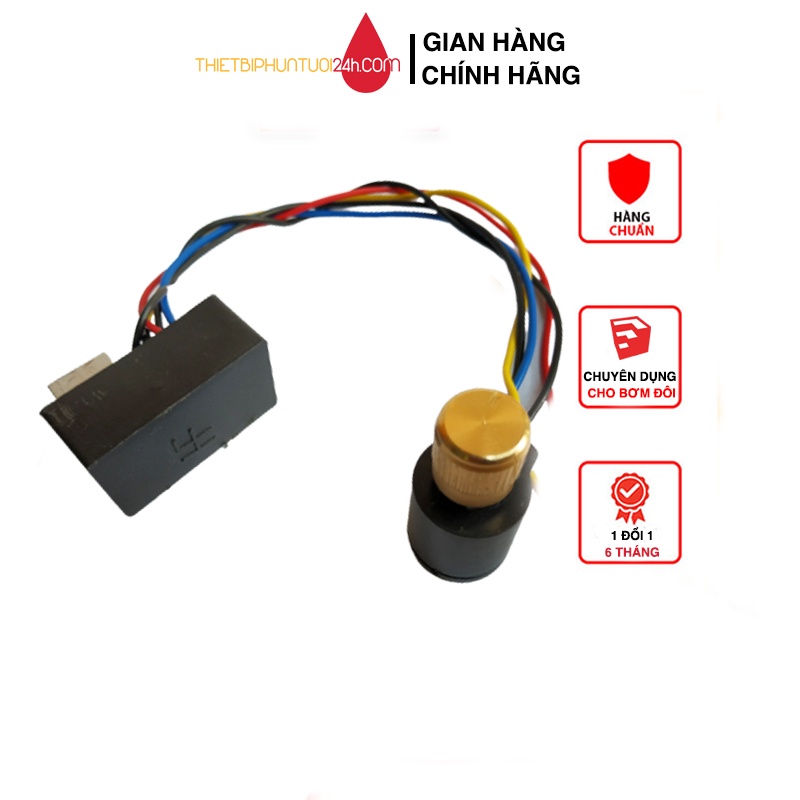 Chiết áp điều chỉnh tốc độ điều tốc chỉnh áp cho máy bơm mini 12v 10a chuyên dụng cho bơm đôi có bảo hành - MHL