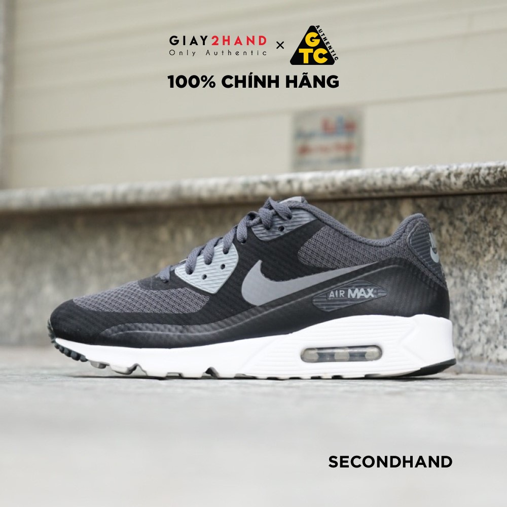 Giày Secondhand Nike Air Max 90 Ultra Essential Black/Cool 819474-013 HÀNG CŨ CHÍNH HÃNG