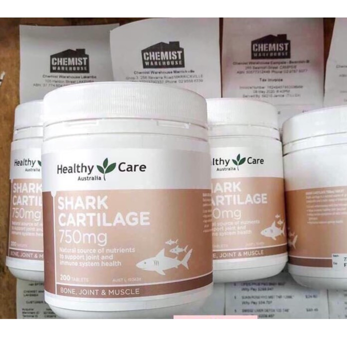 Viên HEALTHY CARE SHARK CARTILAGE 750MG 200 VIÊN Úc