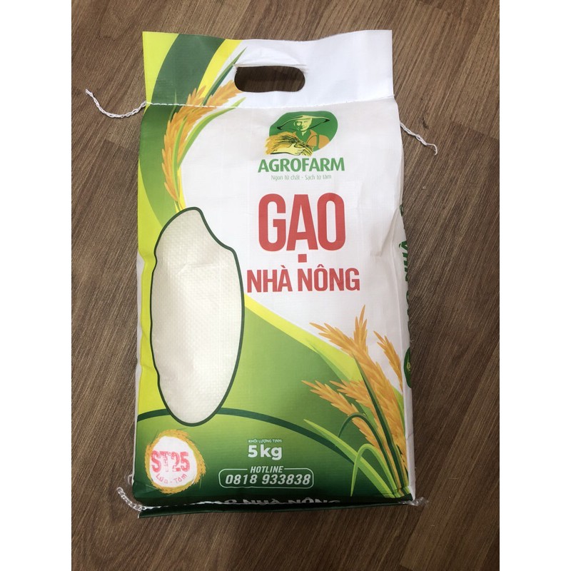 Gạo ST25 lúa - tôm túi 5kg