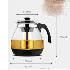 [LÕI INOX] Bình Lọc Trà Thủy Tinh 1500ml Sang Trọng - CÓ LỖ LỌC TRÀ INOX - BÌNH PHA TRÀ CHẾ CAFE TIỆN LỢI 2in1