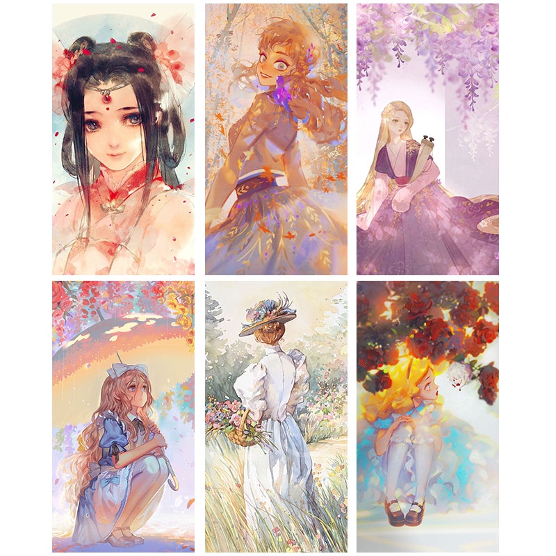 Tranh đính đá 5d DIY họa tiết hoạt hình đáng yêu 30x40cm