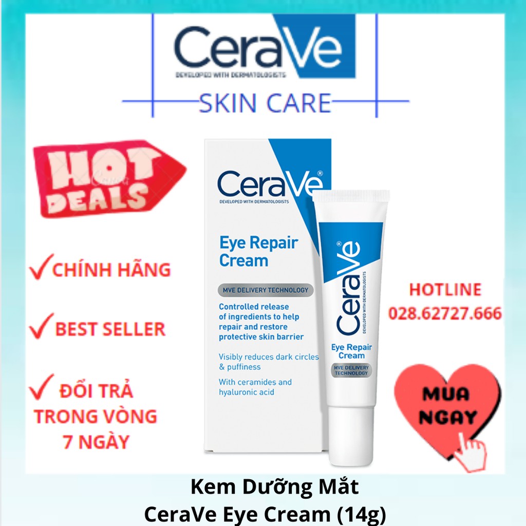 Kem dưỡng mắt CeraVe Eye Cream - 14.2g | BigBuy360 - bigbuy360.vn