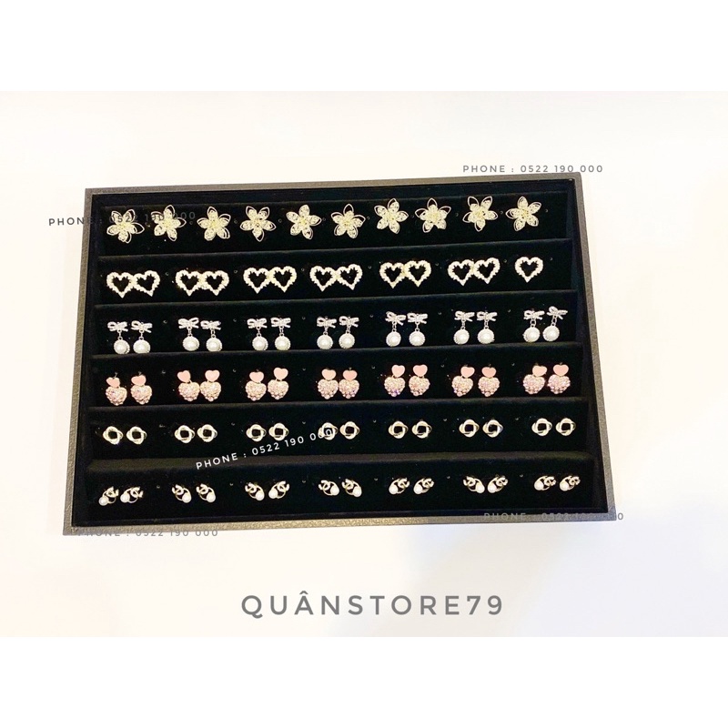 Khay đựng hoa tai nhung size lớn