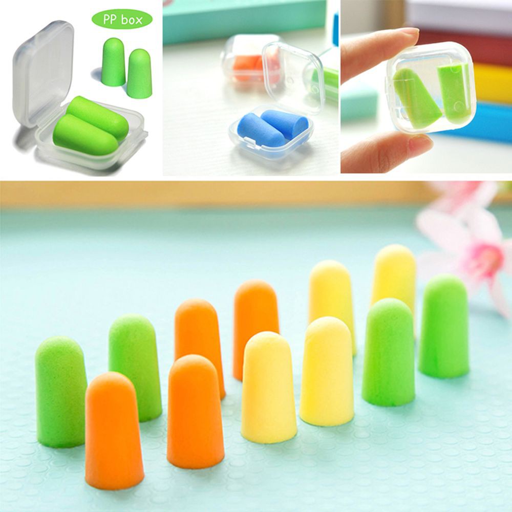 5 Cặp nút bịt tai 2.4*1.2cm chống ồn