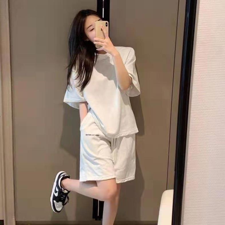 Bộ Đùi Nam Nữ Form Rộng Hàn Quốc Tổ Ong Chữ Ngực - Bộ Đùi Tay Lỡ  Dày Mịn Thoáng Mát Thiết Kế  Kiểu Dáng Năng Động