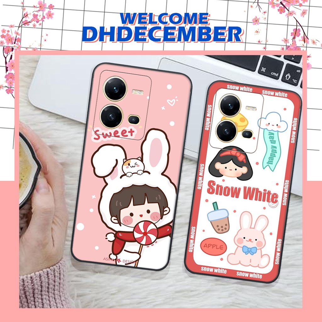 Ốp lưng Vivo V25 5G - V25E - BẢO VỆ CAMERA  in hình 3D lucky, gấu Beer xinh xắn - KHÔNG NÊN BỎ LỠ