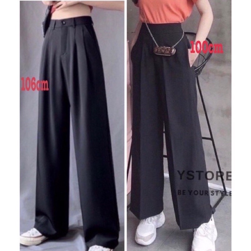 Quần tây ống rộng bigsize cạp cao 60-100jg