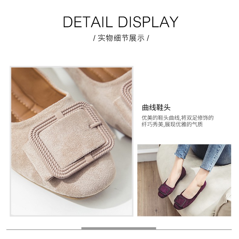 Giày Búp Bê Nữ Mũi Vuông Da Lộn Mẫu Mới Hót Phong Cách Trẻ Hàn Quốc  - MPS119 [ORDER QUẢNG CHÂU] | BigBuy360 - bigbuy360.vn